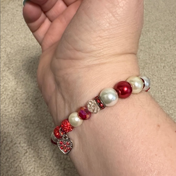 Handmade Beaded Dog Necklace and Matching Owner Bracelet Set - Picture 8 of 9